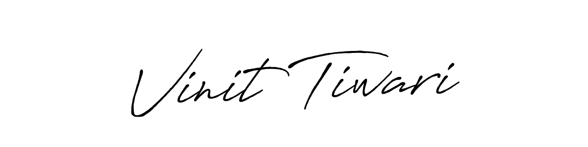 Design your own signature with our free online signature maker. With this signature software, you can create a handwritten (Antro_Vectra_Bolder) signature for name Vinit Tiwari. Vinit Tiwari signature style 7 images and pictures png