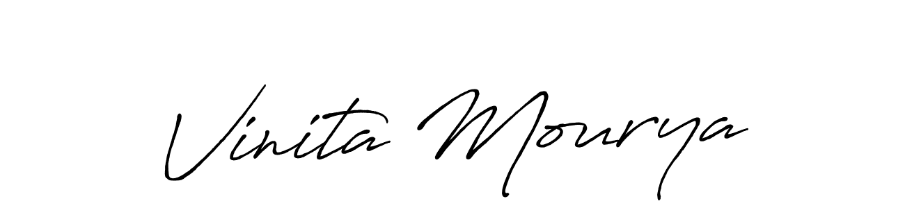 You can use this online signature creator to create a handwritten signature for the name Vinita Mourya. This is the best online autograph maker. Vinita Mourya signature style 7 images and pictures png