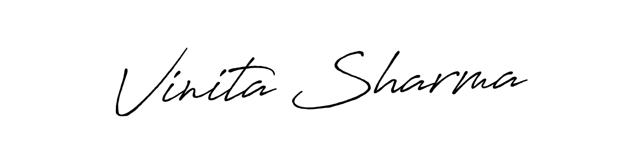 Make a beautiful signature design for name Vinita Sharma. Use this online signature maker to create a handwritten signature for free. Vinita Sharma signature style 7 images and pictures png