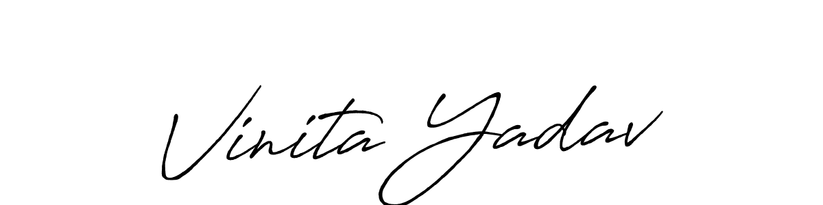 Here are the top 10 professional signature styles for the name Vinita Yadav. These are the best autograph styles you can use for your name. Vinita Yadav signature style 7 images and pictures png