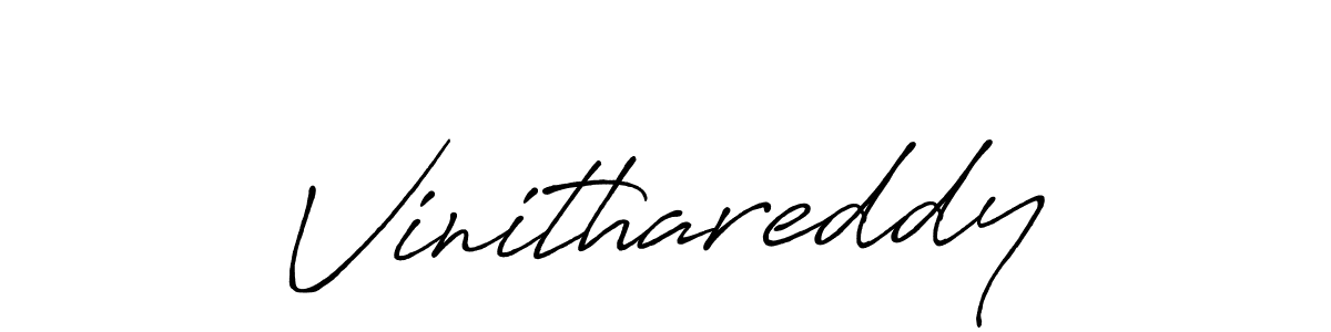 Make a beautiful signature design for name Vinithareddy. Use this online signature maker to create a handwritten signature for free. Vinithareddy signature style 7 images and pictures png