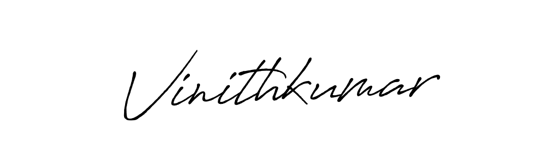 Design your own signature with our free online signature maker. With this signature software, you can create a handwritten (Antro_Vectra_Bolder) signature for name Vinithkumar. Vinithkumar signature style 7 images and pictures png