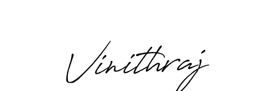 Vinithraj stylish signature style. Best Handwritten Sign (Antro_Vectra_Bolder) for my name. Handwritten Signature Collection Ideas for my name Vinithraj. Vinithraj signature style 7 images and pictures png