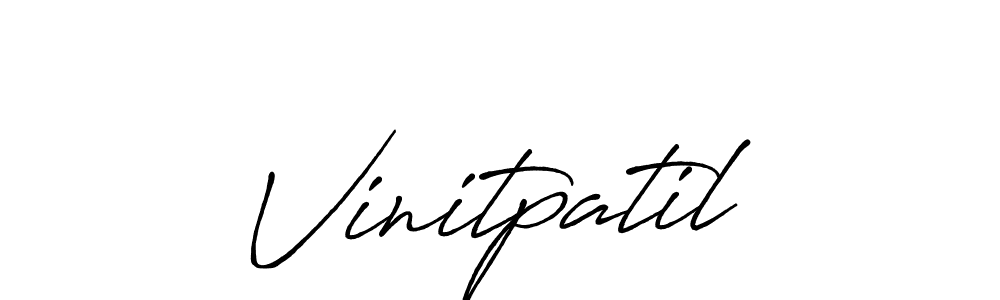 How to make Vinitpatil signature? Antro_Vectra_Bolder is a professional autograph style. Create handwritten signature for Vinitpatil name. Vinitpatil signature style 7 images and pictures png