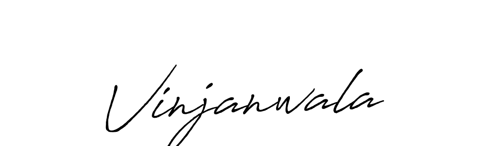 Design your own signature with our free online signature maker. With this signature software, you can create a handwritten (Antro_Vectra_Bolder) signature for name Vinjanwala. Vinjanwala signature style 7 images and pictures png