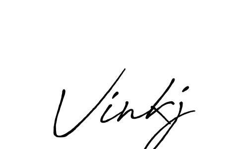 Best and Professional Signature Style for Vinkj. Antro_Vectra_Bolder Best Signature Style Collection. Vinkj signature style 7 images and pictures png