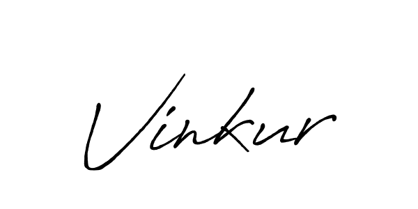 Design your own signature with our free online signature maker. With this signature software, you can create a handwritten (Antro_Vectra_Bolder) signature for name Vinkur. Vinkur signature style 7 images and pictures png
