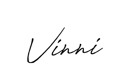 Make a beautiful signature design for name Vinni. Use this online signature maker to create a handwritten signature for free. Vinni signature style 7 images and pictures png