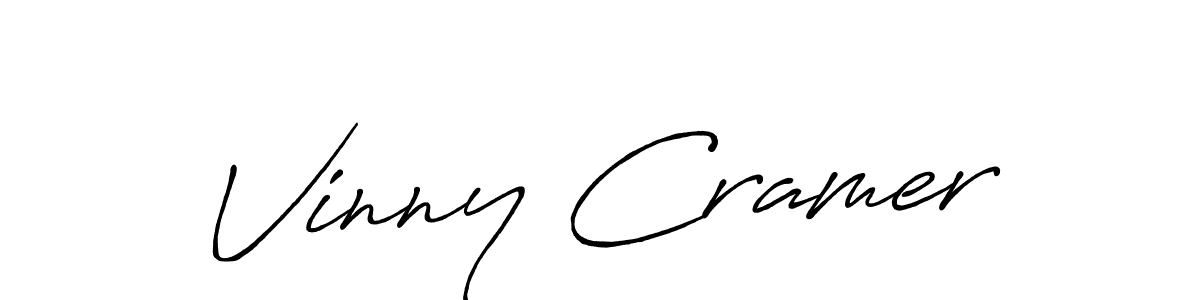 The best way (Antro_Vectra_Bolder) to make a short signature is to pick only two or three words in your name. The name Vinny Cramer include a total of six letters. For converting this name. Vinny Cramer signature style 7 images and pictures png