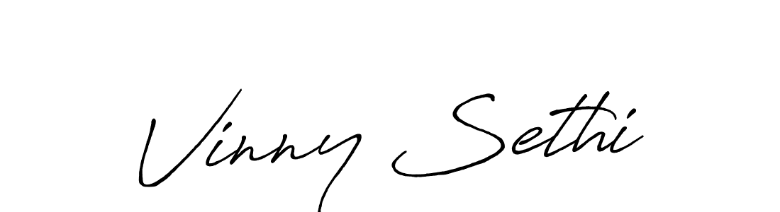 Also You can easily find your signature by using the search form. We will create Vinny Sethi name handwritten signature images for you free of cost using Antro_Vectra_Bolder sign style. Vinny Sethi signature style 7 images and pictures png