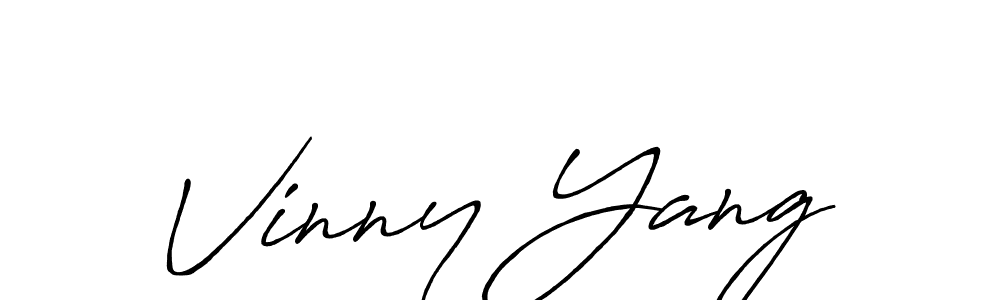 Use a signature maker to create a handwritten signature online. With this signature software, you can design (Antro_Vectra_Bolder) your own signature for name Vinny Yang. Vinny Yang signature style 7 images and pictures png