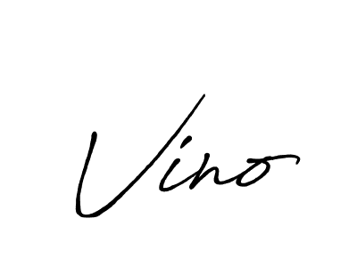 It looks lik you need a new signature style for name Vino. Design unique handwritten (Antro_Vectra_Bolder) signature with our free signature maker in just a few clicks. Vino signature style 7 images and pictures png