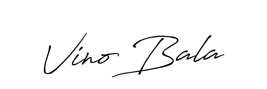 The best way (Antro_Vectra_Bolder) to make a short signature is to pick only two or three words in your name. The name Vino Bala include a total of six letters. For converting this name. Vino Bala signature style 7 images and pictures png