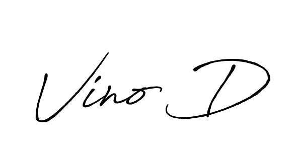 Once you've used our free online signature maker to create your best signature Antro_Vectra_Bolder style, it's time to enjoy all of the benefits that Vino D name signing documents. Vino D signature style 7 images and pictures png