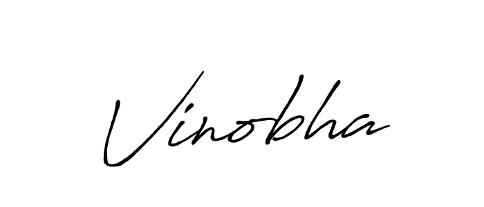 Design your own signature with our free online signature maker. With this signature software, you can create a handwritten (Antro_Vectra_Bolder) signature for name Vinobha. Vinobha signature style 7 images and pictures png