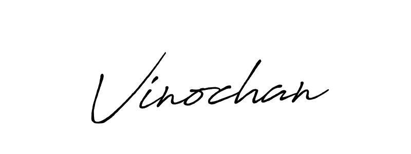 How to make Vinochan signature? Antro_Vectra_Bolder is a professional autograph style. Create handwritten signature for Vinochan name. Vinochan signature style 7 images and pictures png