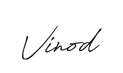 How to make Vinod name signature. Use Antro_Vectra_Bolder style for creating short signs online. This is the latest handwritten sign. Vinod signature style 7 images and pictures png