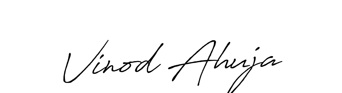 Similarly Antro_Vectra_Bolder is the best handwritten signature design. Signature creator online .You can use it as an online autograph creator for name Vinod Ahuja. Vinod Ahuja signature style 7 images and pictures png