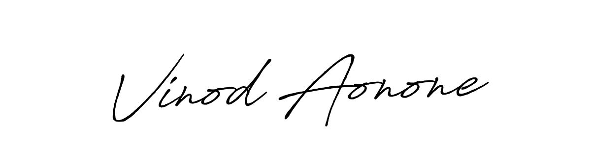 Once you've used our free online signature maker to create your best signature Antro_Vectra_Bolder style, it's time to enjoy all of the benefits that Vinod Aonone name signing documents. Vinod Aonone signature style 7 images and pictures png