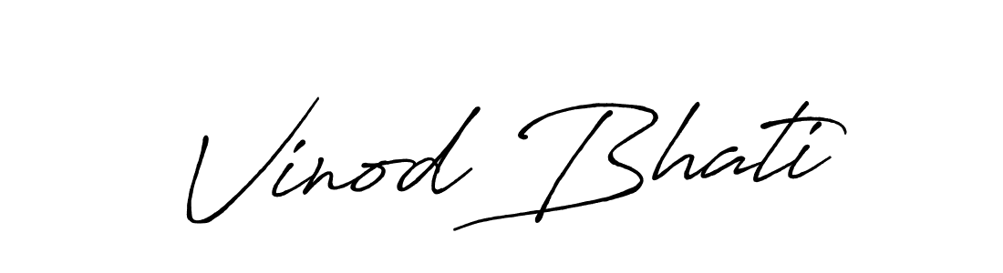 Make a beautiful signature design for name Vinod Bhati. Use this online signature maker to create a handwritten signature for free. Vinod Bhati signature style 7 images and pictures png