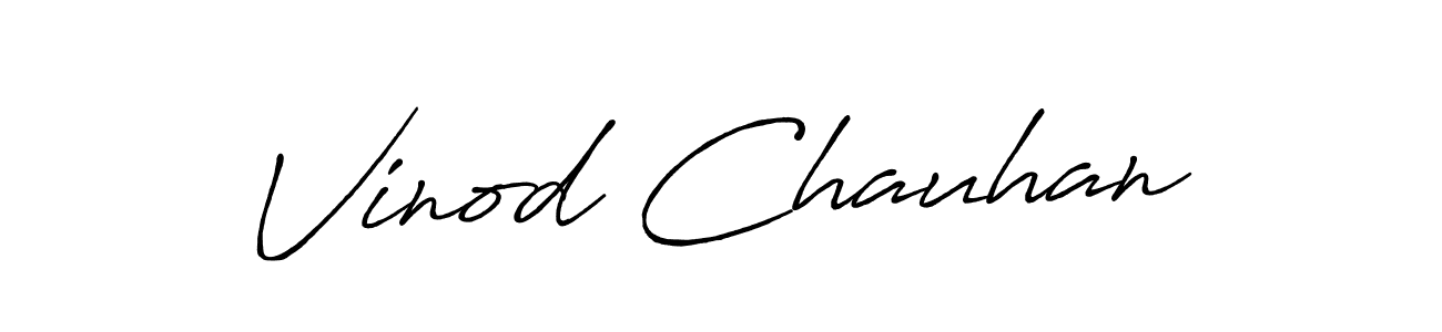 Make a short Vinod Chauhan signature style. Manage your documents anywhere anytime using Antro_Vectra_Bolder. Create and add eSignatures, submit forms, share and send files easily. Vinod Chauhan signature style 7 images and pictures png