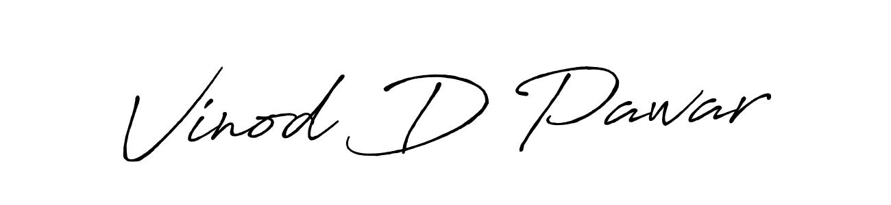 How to make Vinod D Pawar signature? Antro_Vectra_Bolder is a professional autograph style. Create handwritten signature for Vinod D Pawar name. Vinod D Pawar signature style 7 images and pictures png