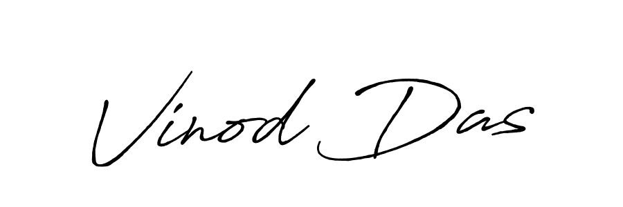 Use a signature maker to create a handwritten signature online. With this signature software, you can design (Antro_Vectra_Bolder) your own signature for name Vinod Das. Vinod Das signature style 7 images and pictures png