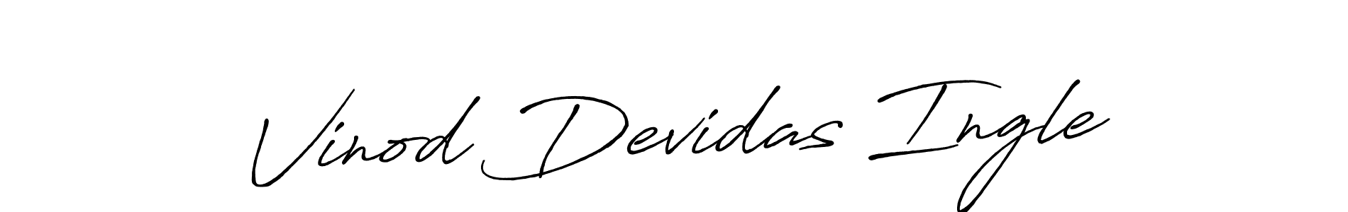Vinod Devidas Ingle stylish signature style. Best Handwritten Sign (Antro_Vectra_Bolder) for my name. Handwritten Signature Collection Ideas for my name Vinod Devidas Ingle. Vinod Devidas Ingle signature style 7 images and pictures png