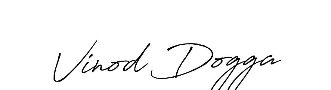 How to make Vinod Dogga signature? Antro_Vectra_Bolder is a professional autograph style. Create handwritten signature for Vinod Dogga name. Vinod Dogga signature style 7 images and pictures png