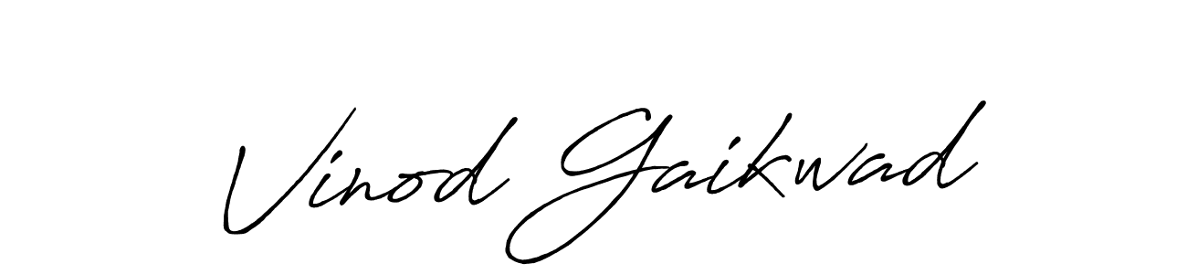 It looks lik you need a new signature style for name Vinod Gaikwad. Design unique handwritten (Antro_Vectra_Bolder) signature with our free signature maker in just a few clicks. Vinod Gaikwad signature style 7 images and pictures png
