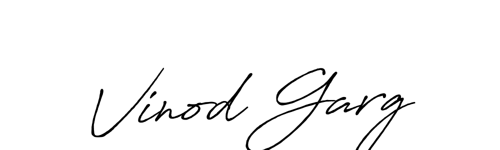 Vinod Garg stylish signature style. Best Handwritten Sign (Antro_Vectra_Bolder) for my name. Handwritten Signature Collection Ideas for my name Vinod Garg. Vinod Garg signature style 7 images and pictures png