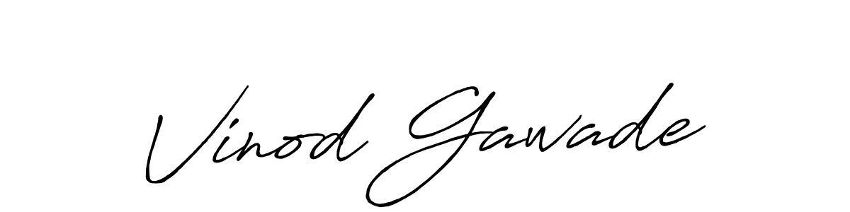 Antro_Vectra_Bolder is a professional signature style that is perfect for those who want to add a touch of class to their signature. It is also a great choice for those who want to make their signature more unique. Get Vinod Gawade name to fancy signature for free. Vinod Gawade signature style 7 images and pictures png