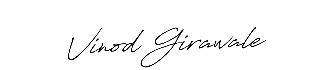 You should practise on your own different ways (Antro_Vectra_Bolder) to write your name (Vinod Girawale) in signature. don't let someone else do it for you. Vinod Girawale signature style 7 images and pictures png