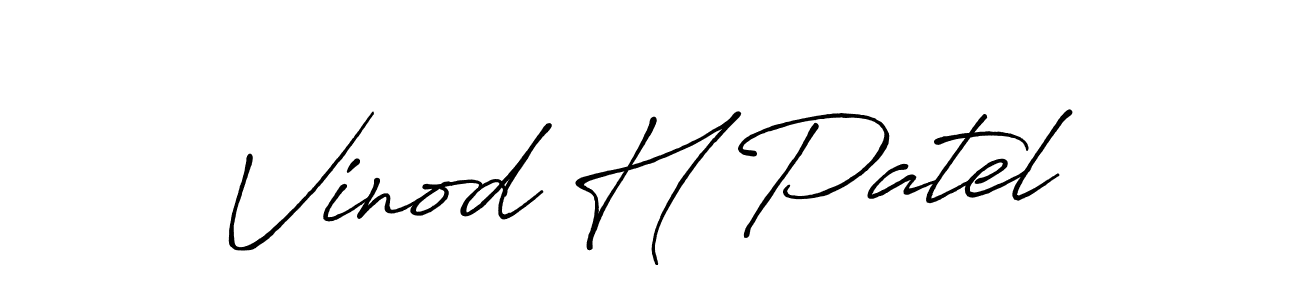 Also You can easily find your signature by using the search form. We will create Vinod H Patel name handwritten signature images for you free of cost using Antro_Vectra_Bolder sign style. Vinod H Patel signature style 7 images and pictures png