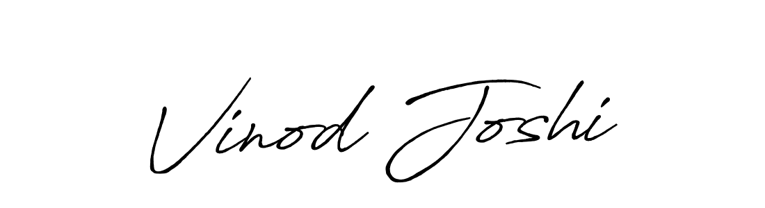 How to make Vinod Joshi signature? Antro_Vectra_Bolder is a professional autograph style. Create handwritten signature for Vinod Joshi name. Vinod Joshi signature style 7 images and pictures png
