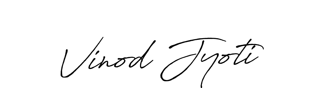 How to make Vinod Jyoti signature? Antro_Vectra_Bolder is a professional autograph style. Create handwritten signature for Vinod Jyoti name. Vinod Jyoti signature style 7 images and pictures png
