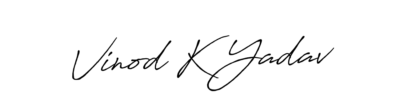 Also You can easily find your signature by using the search form. We will create Vinod K Yadav name handwritten signature images for you free of cost using Antro_Vectra_Bolder sign style. Vinod K Yadav signature style 7 images and pictures png