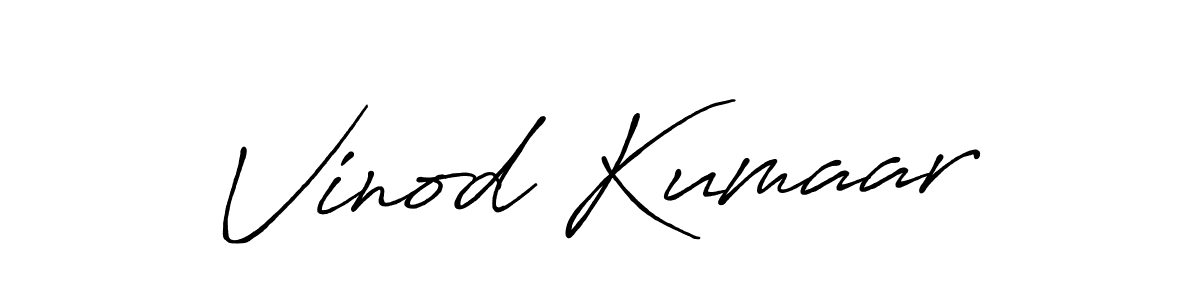 The best way (Antro_Vectra_Bolder) to make a short signature is to pick only two or three words in your name. The name Vinod Kumaar include a total of six letters. For converting this name. Vinod Kumaar signature style 7 images and pictures png
