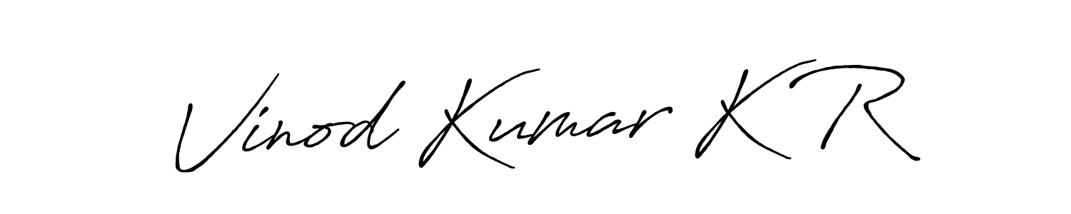Here are the top 10 professional signature styles for the name Vinod Kumar K R. These are the best autograph styles you can use for your name. Vinod Kumar K R signature style 7 images and pictures png