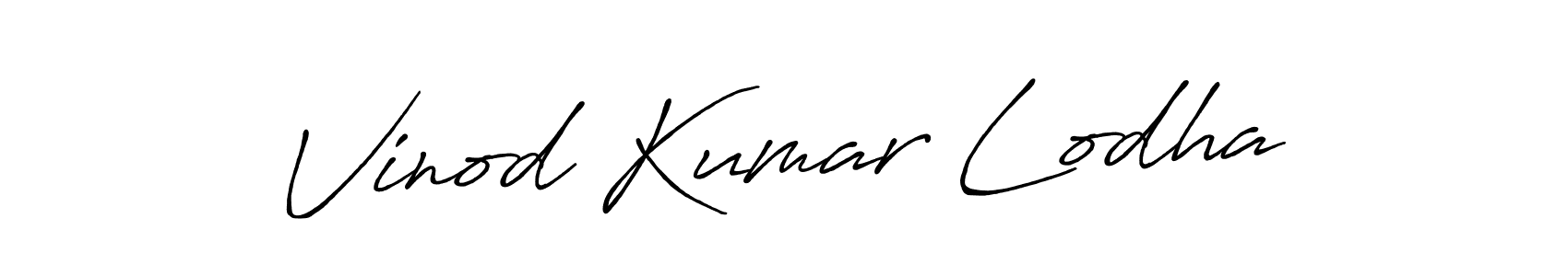 How to make Vinod Kumar Lodha signature? Antro_Vectra_Bolder is a professional autograph style. Create handwritten signature for Vinod Kumar Lodha name. Vinod Kumar Lodha signature style 7 images and pictures png