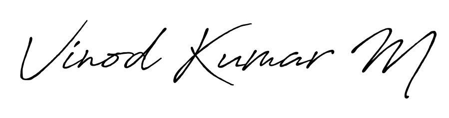 Here are the top professional signature styles for the name Vinod Kumar M. These are the best autograph styles you can use for your name. Vinod Kumar M signature style 7 images and pictures png