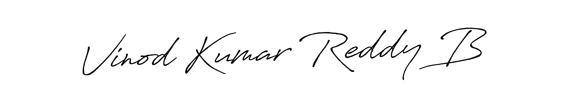 Design your own signature with our free online signature maker. With this signature software, you can create a handwritten (Antro_Vectra_Bolder) signature for name Vinod Kumar Reddy B. Vinod Kumar Reddy B signature style 7 images and pictures png