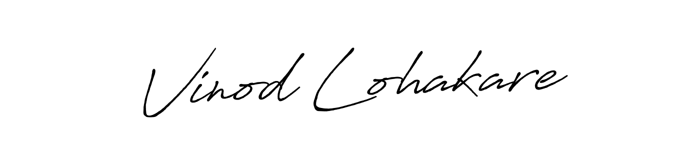 How to make Vinod Lohakare signature? Antro_Vectra_Bolder is a professional autograph style. Create handwritten signature for Vinod Lohakare name. Vinod Lohakare signature style 7 images and pictures png