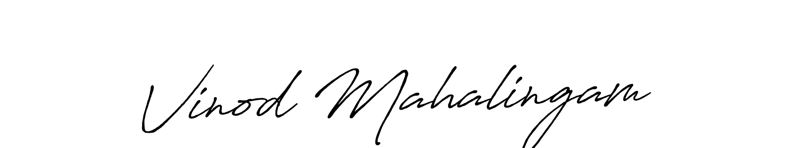 It looks lik you need a new signature style for name Vinod Mahalingam. Design unique handwritten (Antro_Vectra_Bolder) signature with our free signature maker in just a few clicks. Vinod Mahalingam signature style 7 images and pictures png