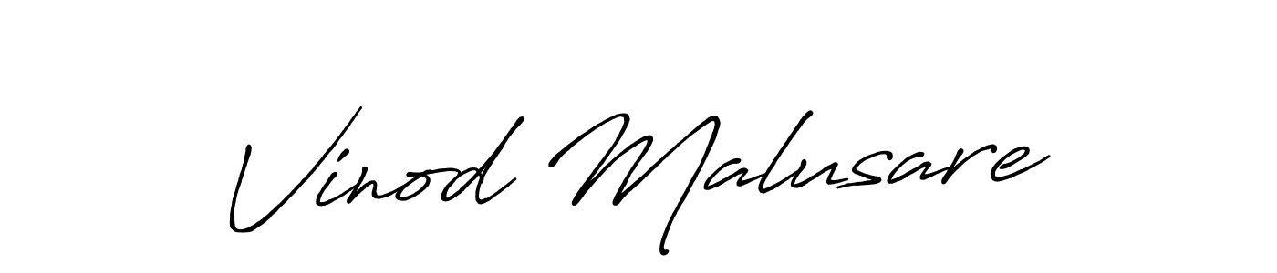 Also we have Vinod Malusare name is the best signature style. Create professional handwritten signature collection using Antro_Vectra_Bolder autograph style. Vinod Malusare signature style 7 images and pictures png