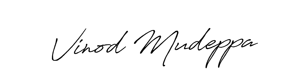 Similarly Antro_Vectra_Bolder is the best handwritten signature design. Signature creator online .You can use it as an online autograph creator for name Vinod Mudeppa. Vinod Mudeppa signature style 7 images and pictures png