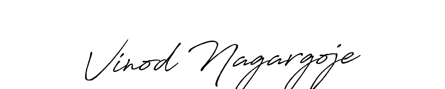 Design your own signature with our free online signature maker. With this signature software, you can create a handwritten (Antro_Vectra_Bolder) signature for name Vinod Nagargoje. Vinod Nagargoje signature style 7 images and pictures png