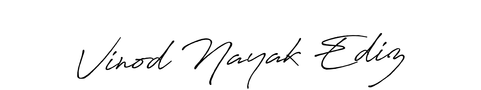 The best way (Antro_Vectra_Bolder) to make a short signature is to pick only two or three words in your name. The name Vinod Nayak Ediz include a total of six letters. For converting this name. Vinod Nayak Ediz signature style 7 images and pictures png