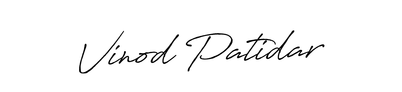 Also You can easily find your signature by using the search form. We will create Vinod Patidar name handwritten signature images for you free of cost using Antro_Vectra_Bolder sign style. Vinod Patidar signature style 7 images and pictures png