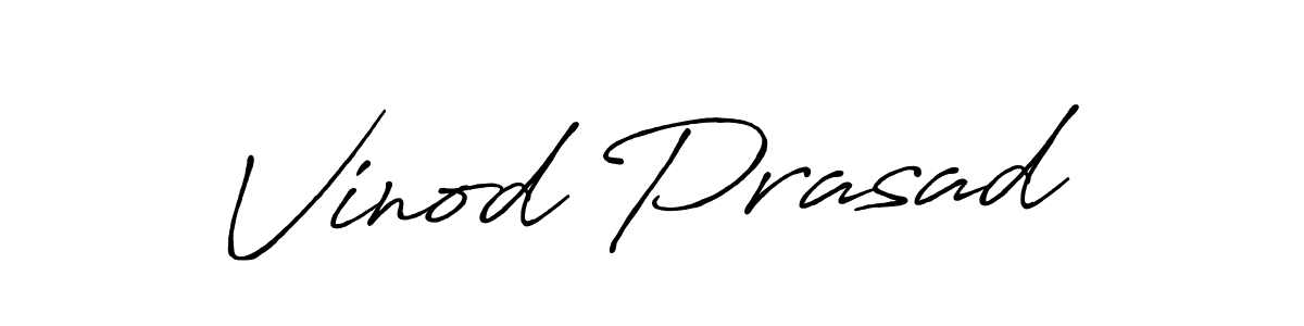 Vinod Prasad stylish signature style. Best Handwritten Sign (Antro_Vectra_Bolder) for my name. Handwritten Signature Collection Ideas for my name Vinod Prasad. Vinod Prasad signature style 7 images and pictures png